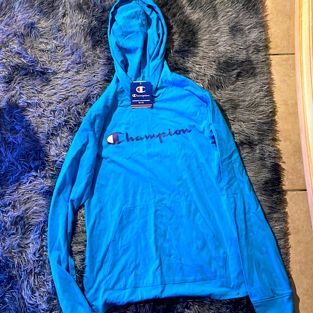 Blue champion hoodie